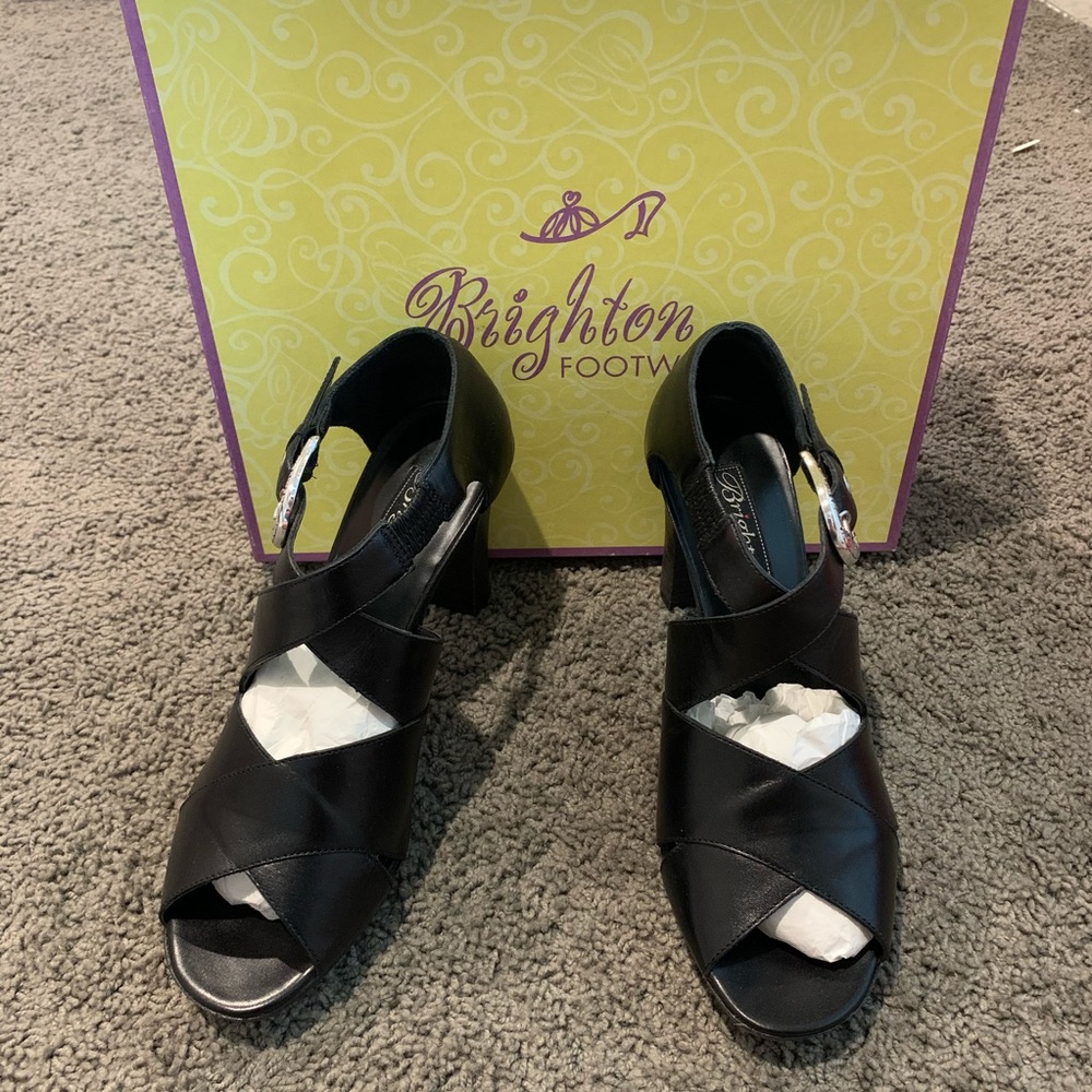 Brighton Black Heels NIB - Picture 3 of 6